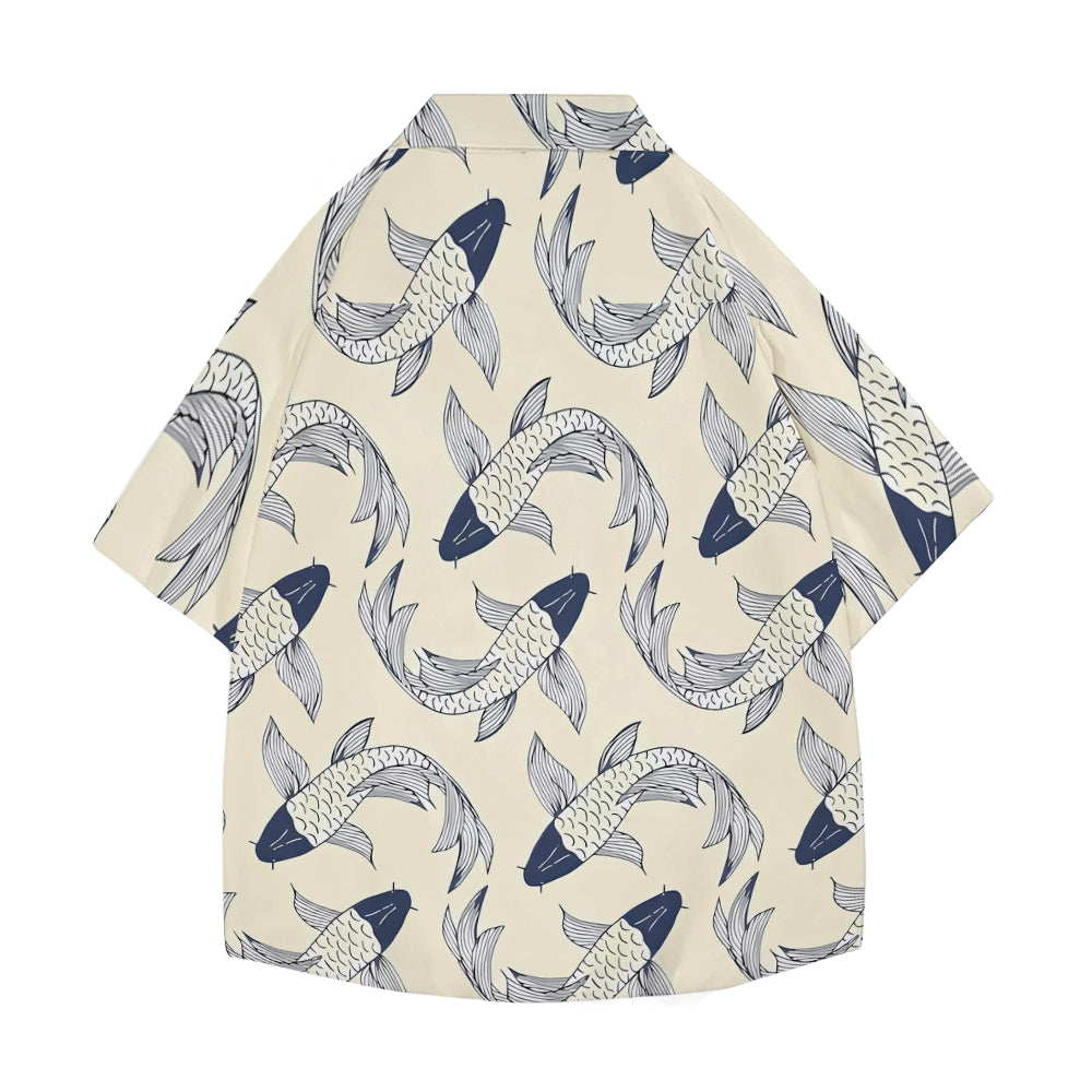 Koi Japanese Style Camp Shirt