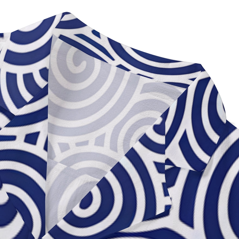 Vortex Texture Japanese Style Camp Shirt
