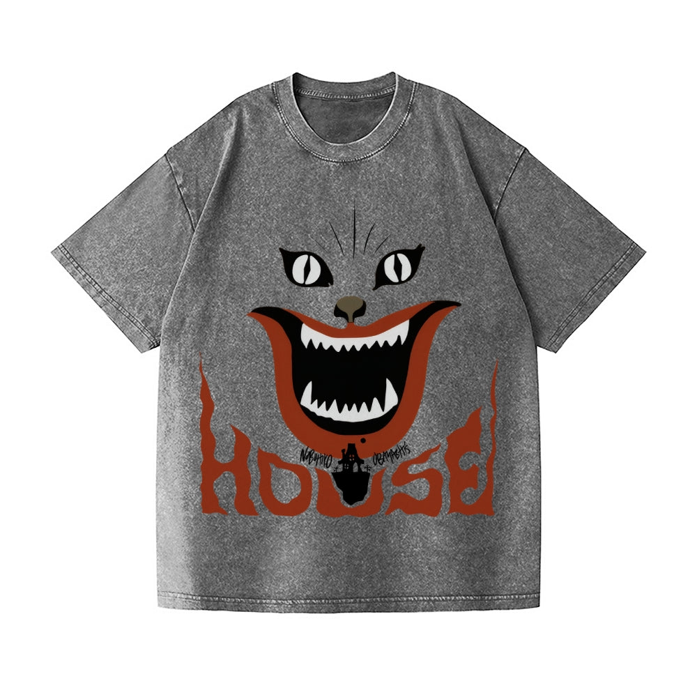 Haosu House Vintage Wash Japanese Design T-Shirt