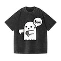 Ghost Of Disapproval Vintage Wash Japanese Design T-Shirt
