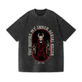 Skull Vintage Wash Japanese Design T-Shirt