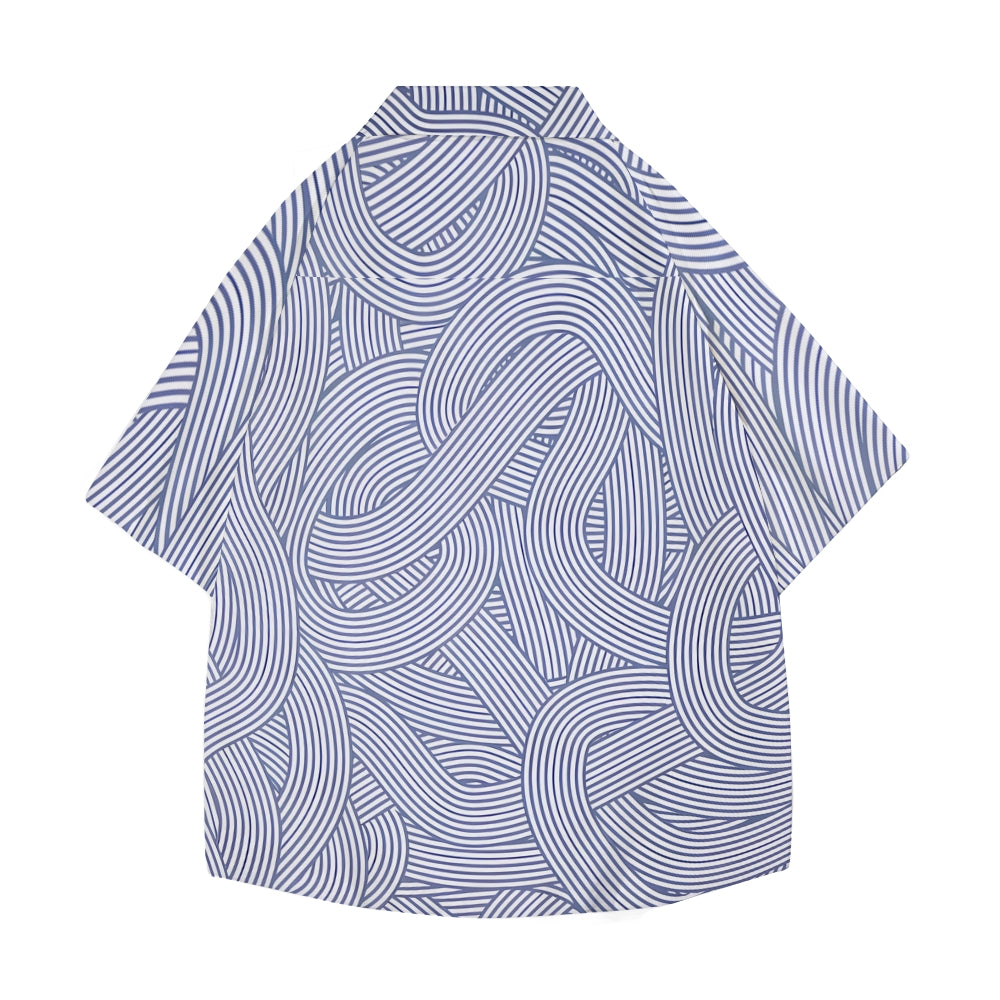 Ramen Texture Japanese Style Camp Shirt