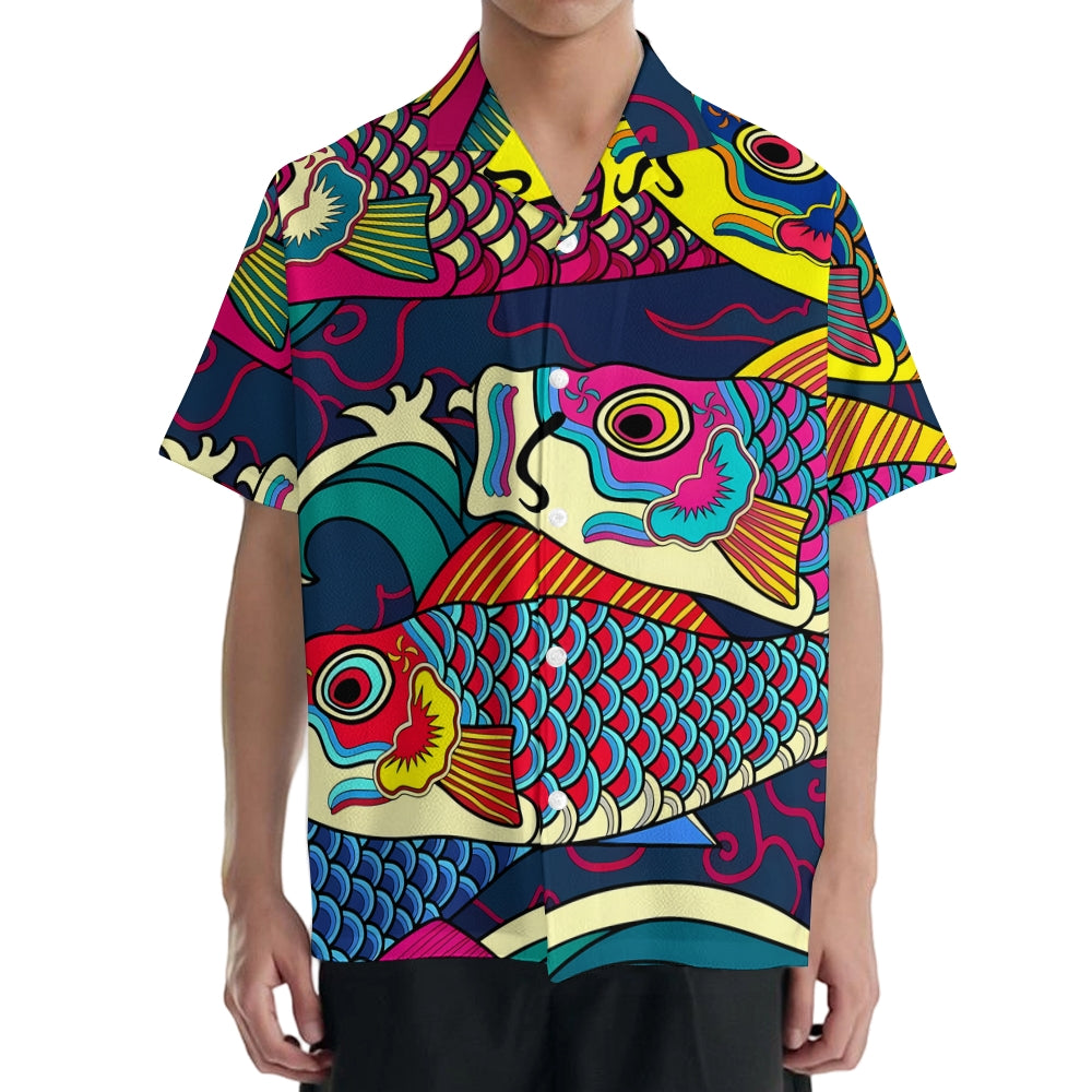Koi Japanese Style Camp Shirt