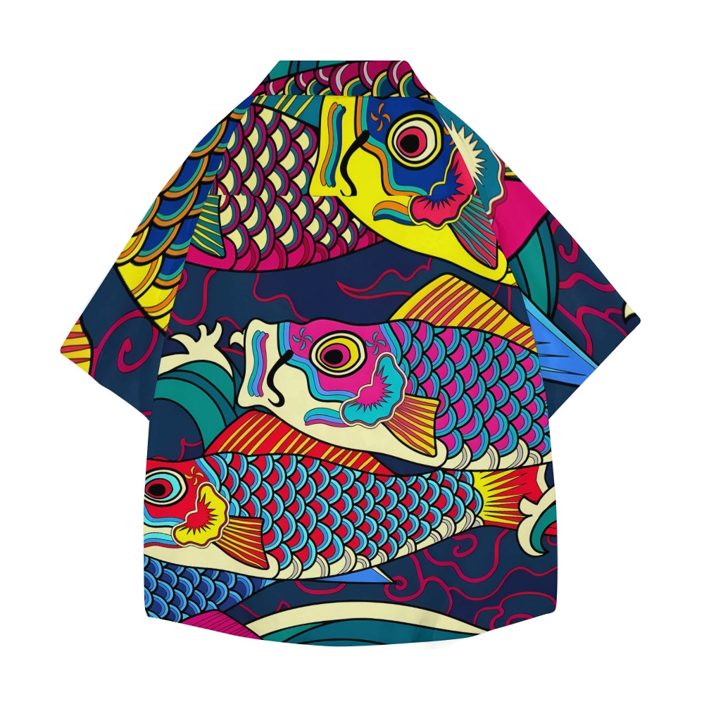 Koi Japanese Style Camp Shirt