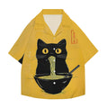 Ramen Cat Japanese Style Camp Shirt