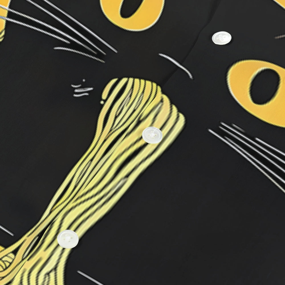 Ramen Cat Japanese Style Camp Shirt
