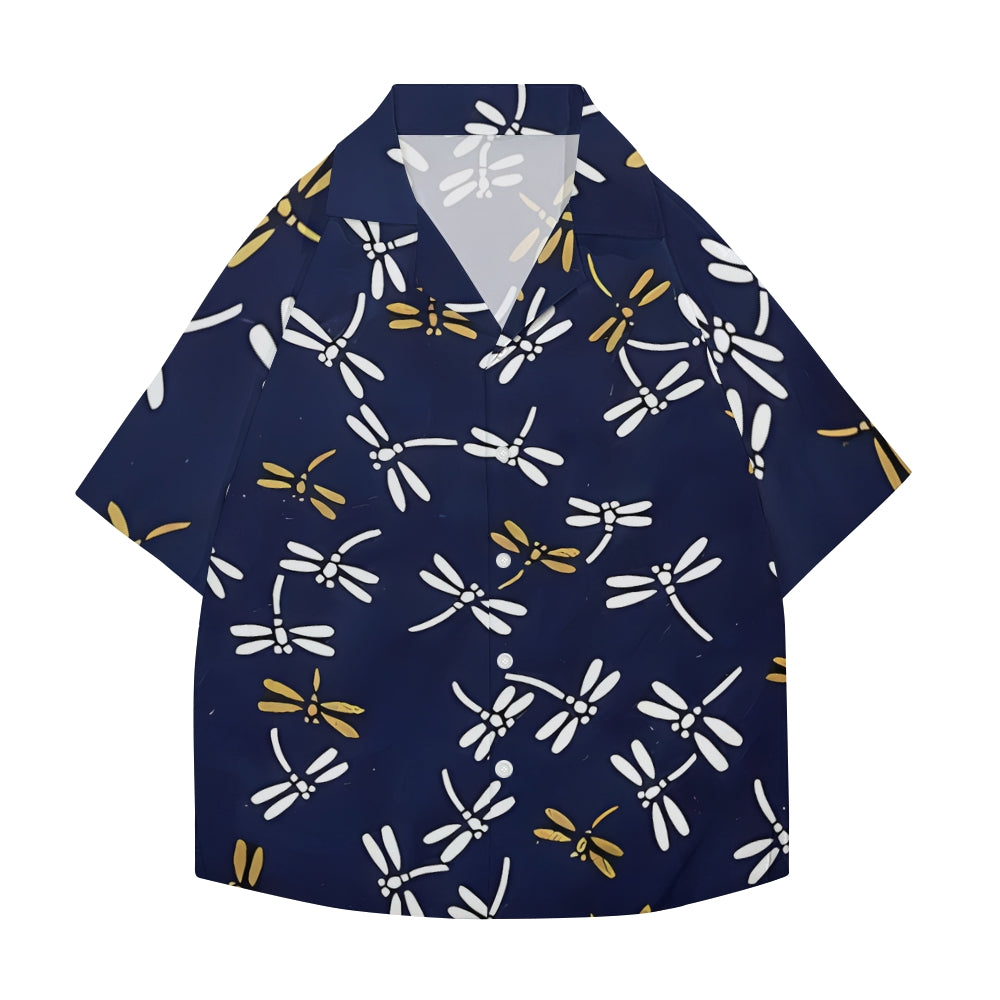 Dragonfly Japanese Style Camp Shirt