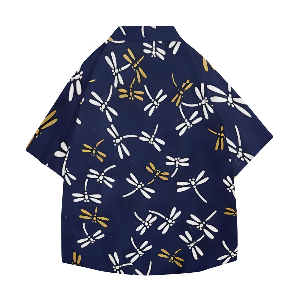 Dragonfly Japanese Style Camp Shirt