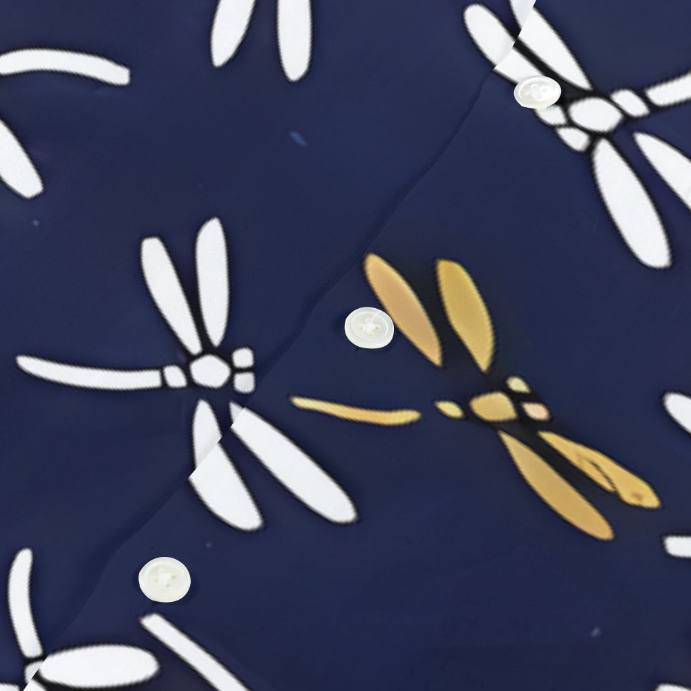 Dragonfly Japanese Style Camp Shirt