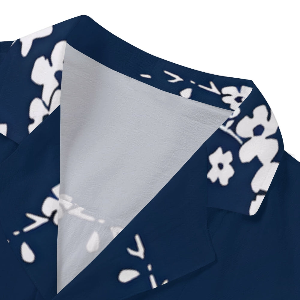 Plum Blossom Japanese Style Camp Shirt