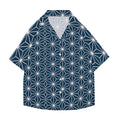 Geometric Japanese Style Camp Shirt