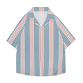 Stripe Japanese Style Camp Shirt