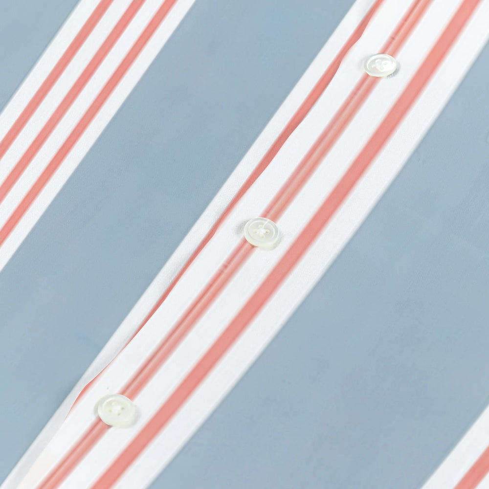Stripe Japanese Style Camp Shirt