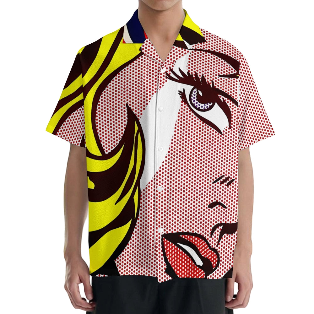 Pop Art Japanese Style Camp Shirt