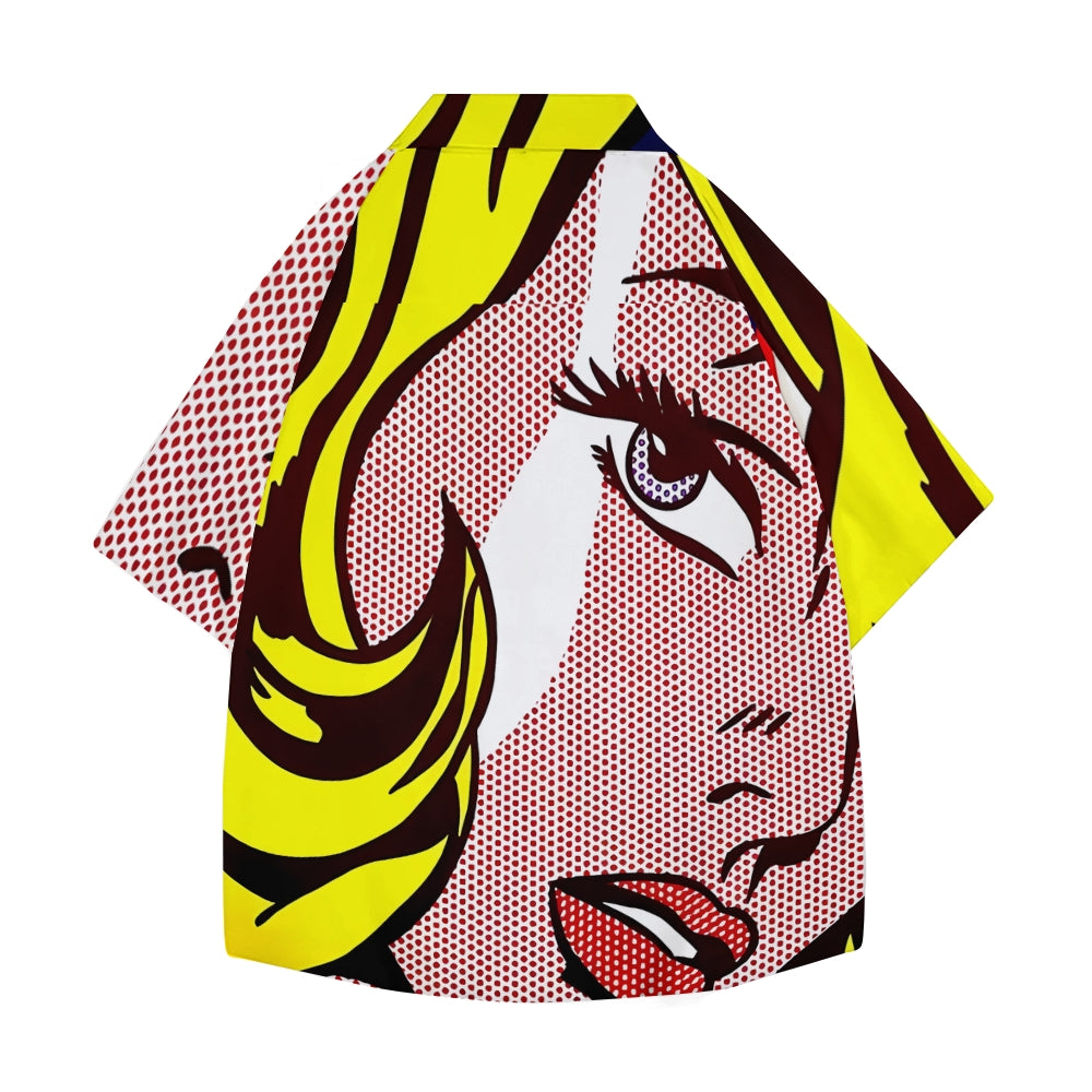 Pop Art Japanese Style Camp Shirt