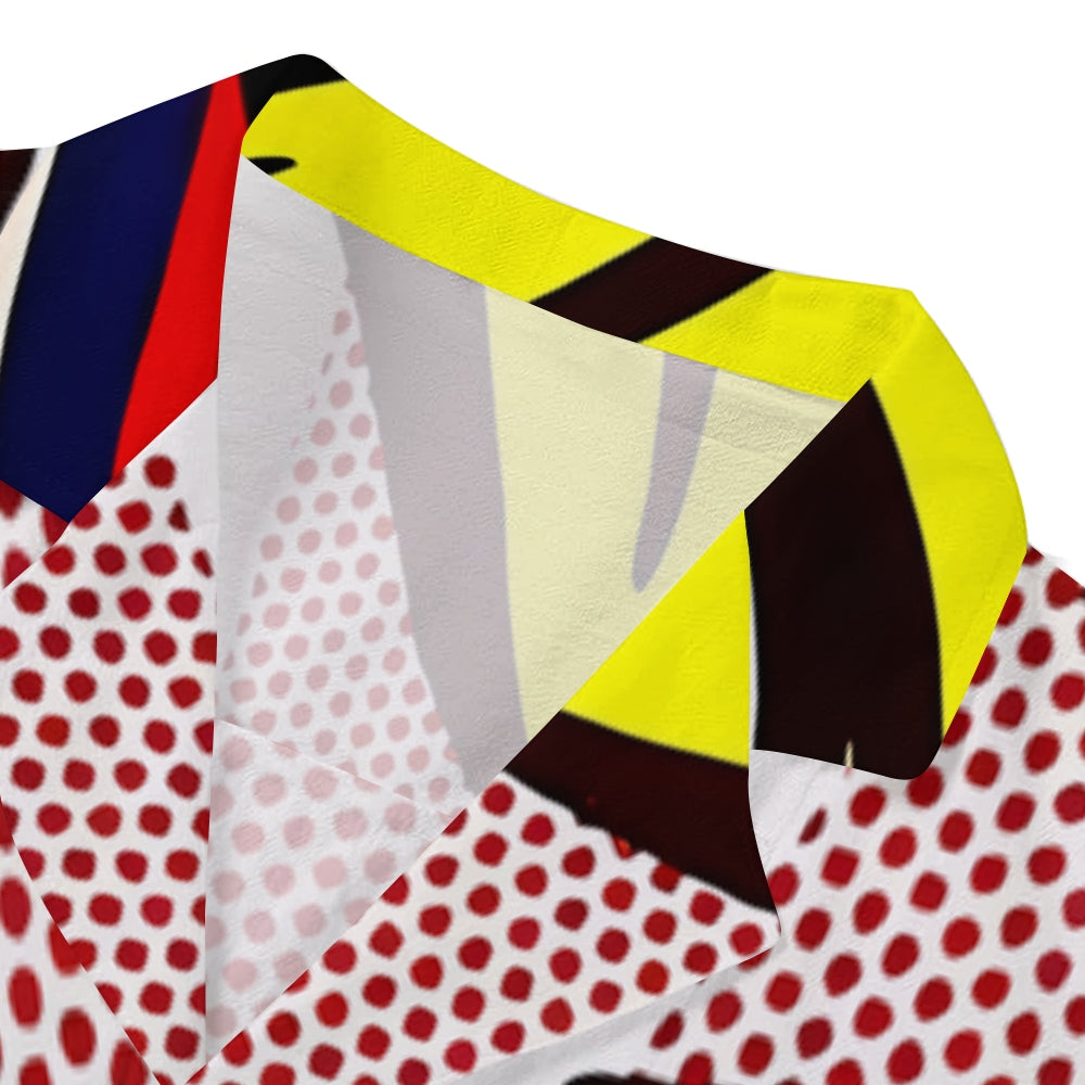 Pop Art Japanese Style Camp Shirt