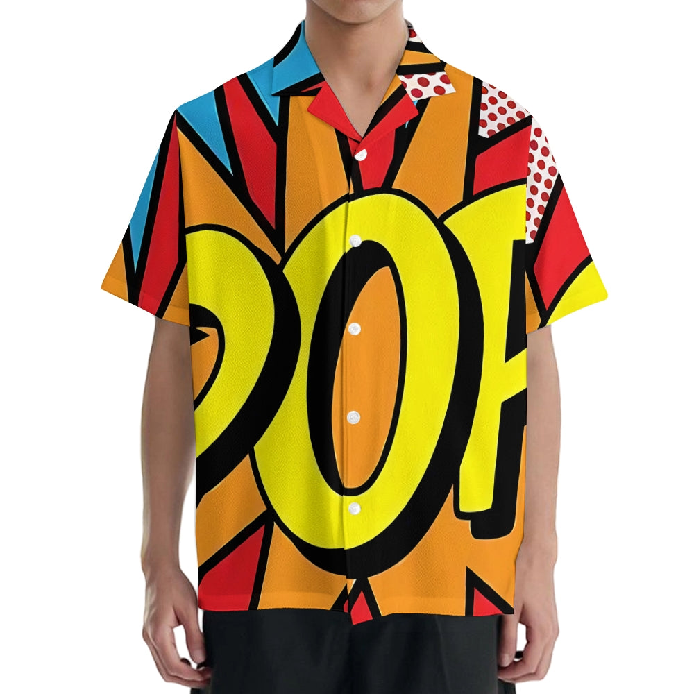 Pop Art Japanese Style Camp Shirt