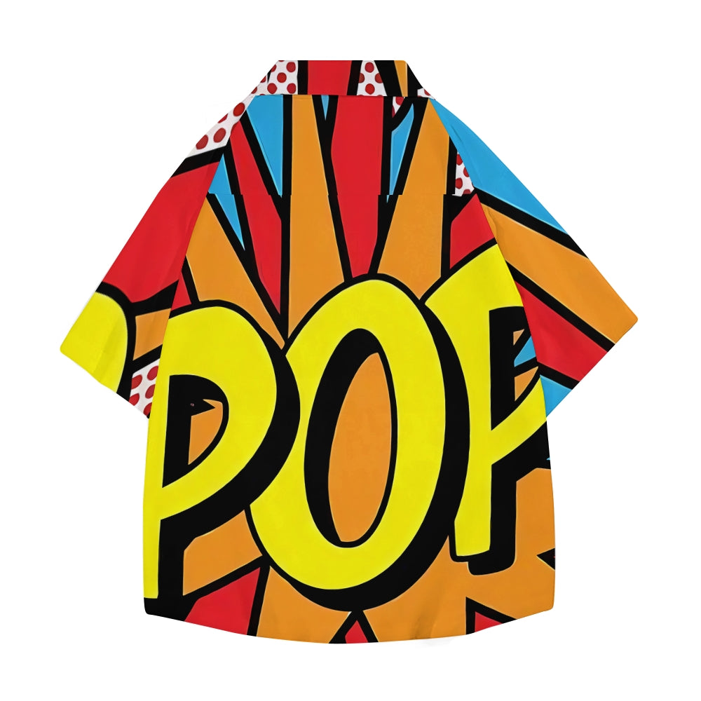 Pop Art Japanese Style Camp Shirt