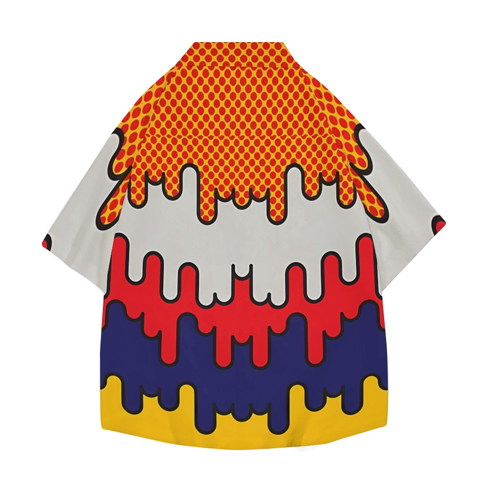 Pop Art Japanese Style Camp Shirt