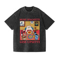 Spaghetti Cat Vintage Wash Japanese Design T-Shirt