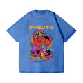Snake Vintage Wash Japanese Design T-Shirt