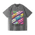 Train Vintage Wash Japanese Design T-Shirt