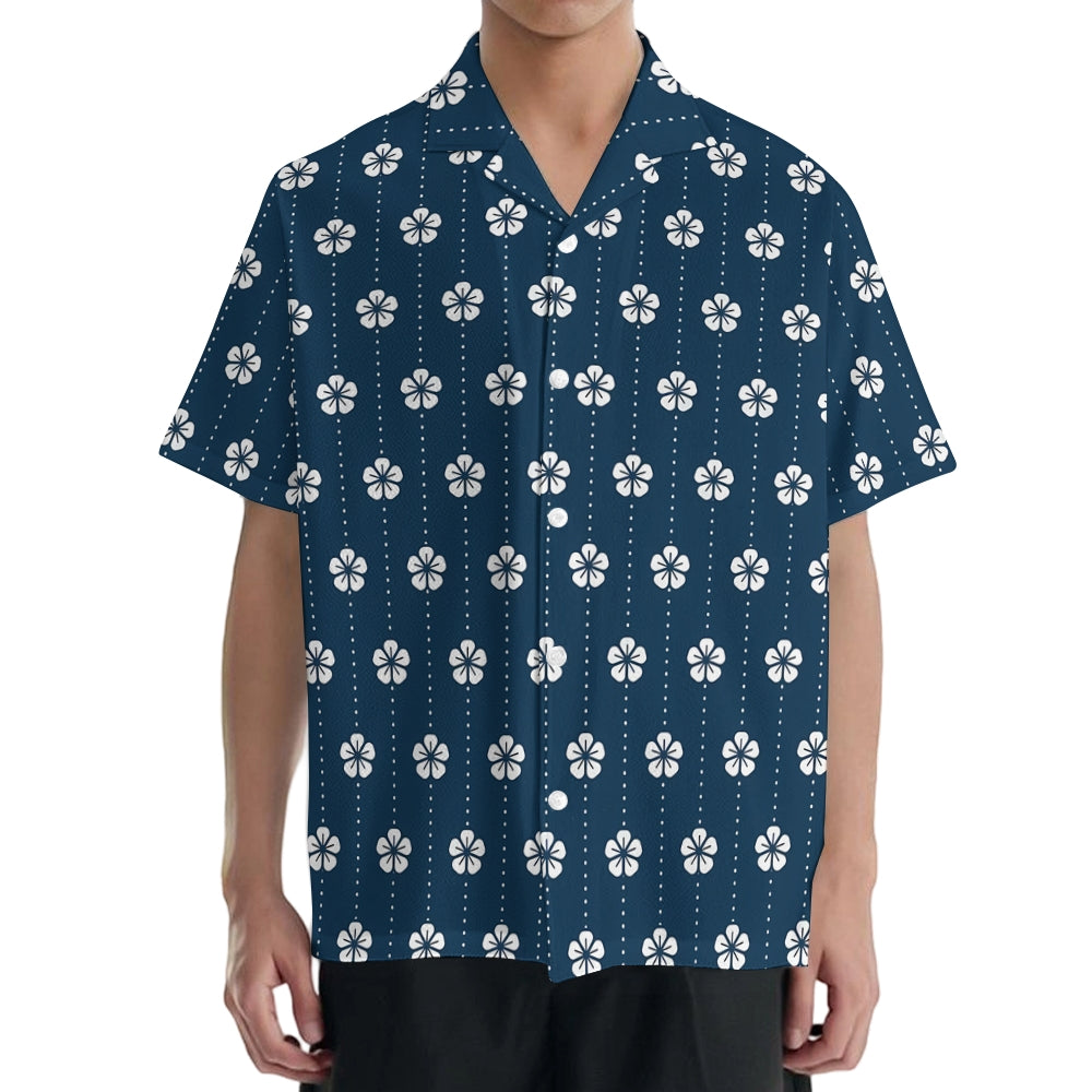 Sakura Cherry Blossom Japanese Style Camp Shirt