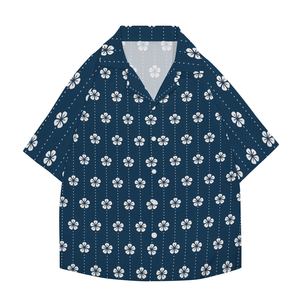 Sakura Cherry Blossom Japanese Style Camp Shirt