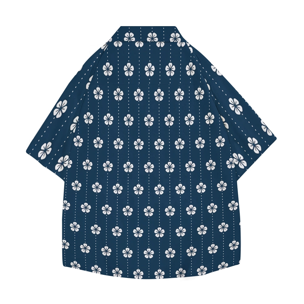 Sakura Cherry Blossom Japanese Style Camp Shirt