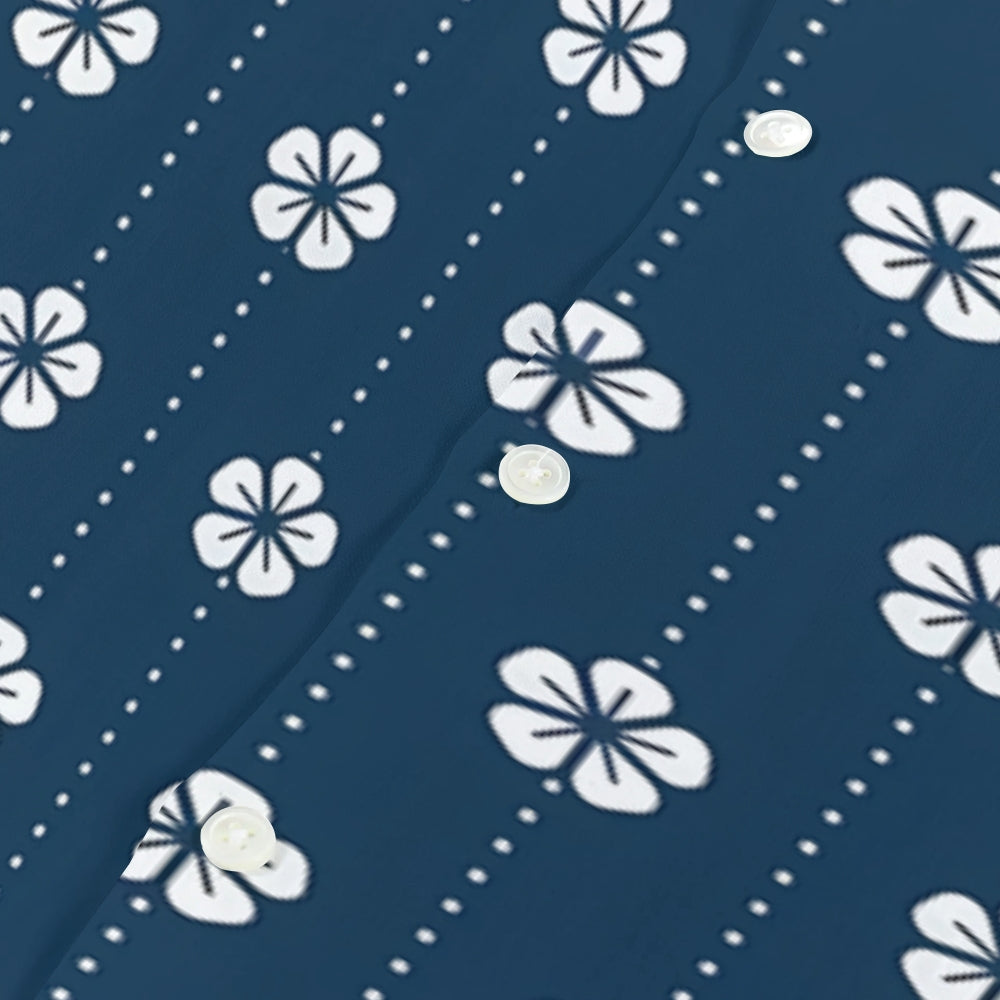 Sakura Cherry Blossom Japanese Style Camp Shirt