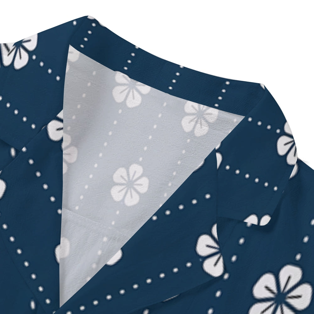 Sakura Cherry Blossom Japanese Style Camp Shirt