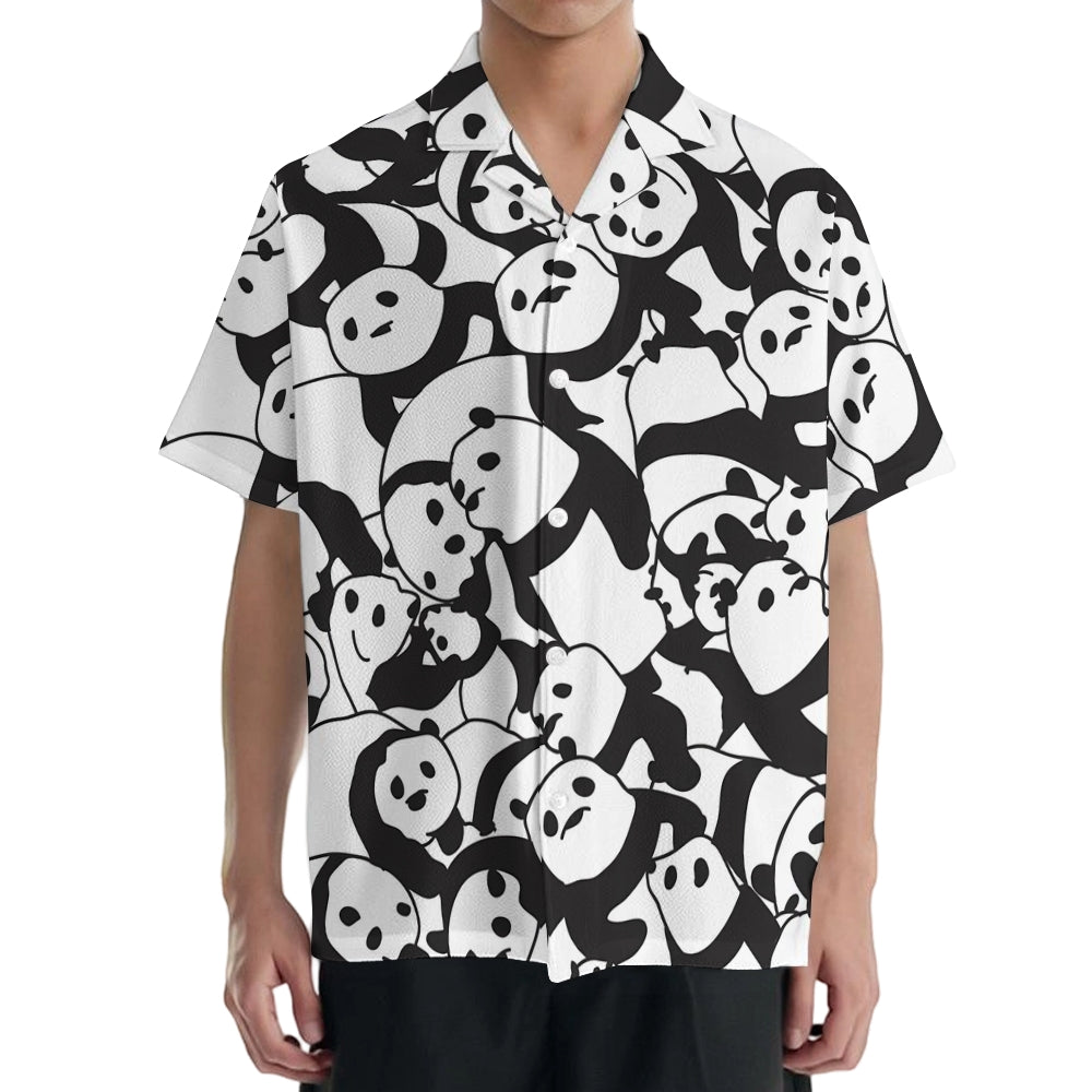 Panda Japanese Style Camp Shirt