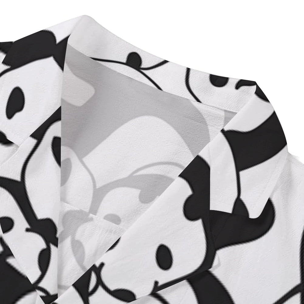 Panda Japanese Style Camp Shirt