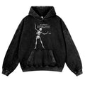 Skull Vintage Washed Thick Cotton Hoodie
