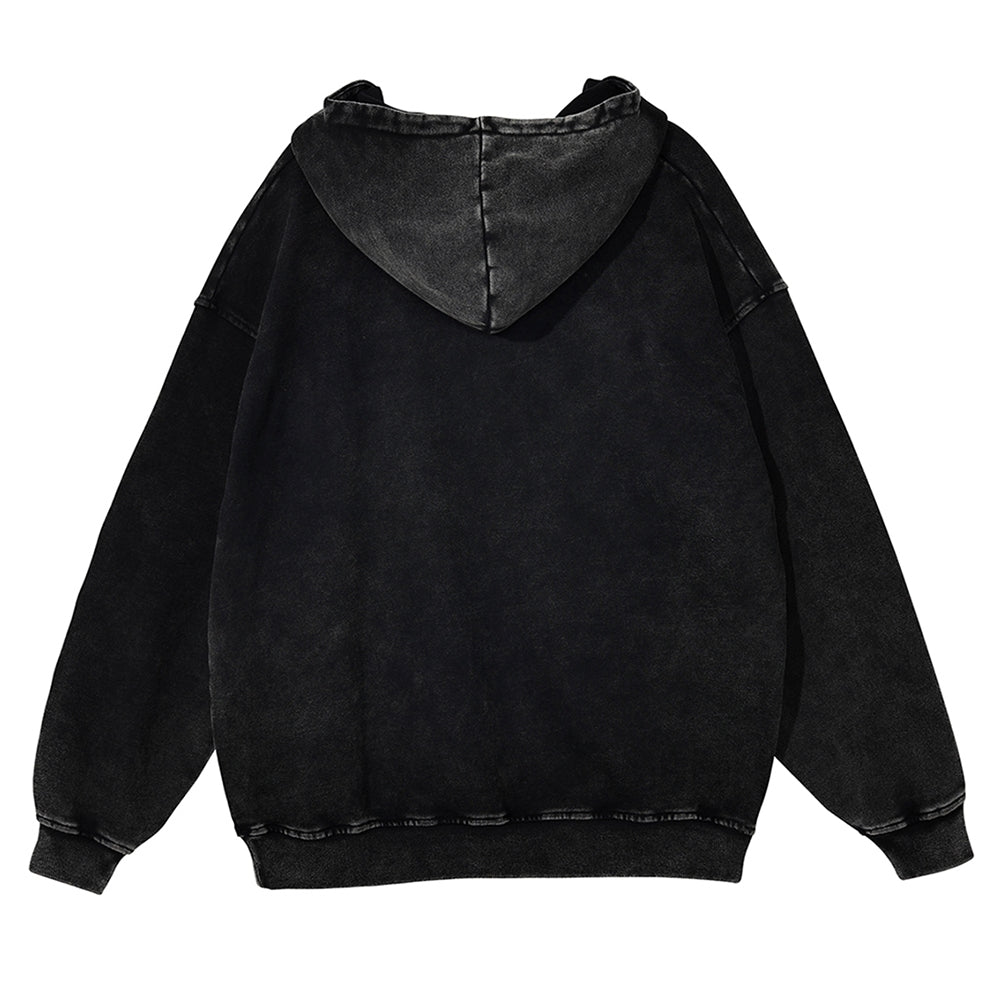 Karakasa Obake (Umbrella Ghost) Vintage Washed Thick Cotton Hoodie