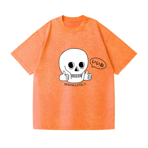 ABSKULLUTELY Vintage Wash Japanese Design T-Shirt