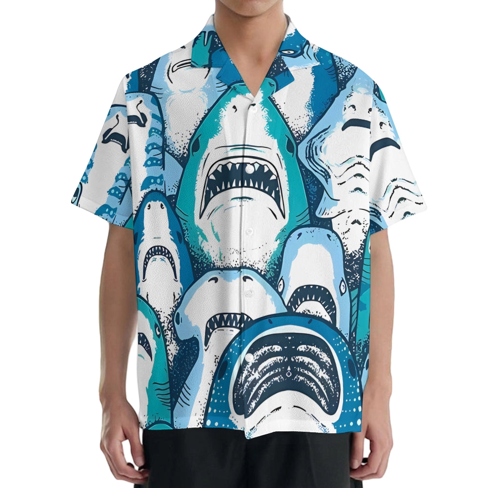Shark Japanese Style Camp Shirt
