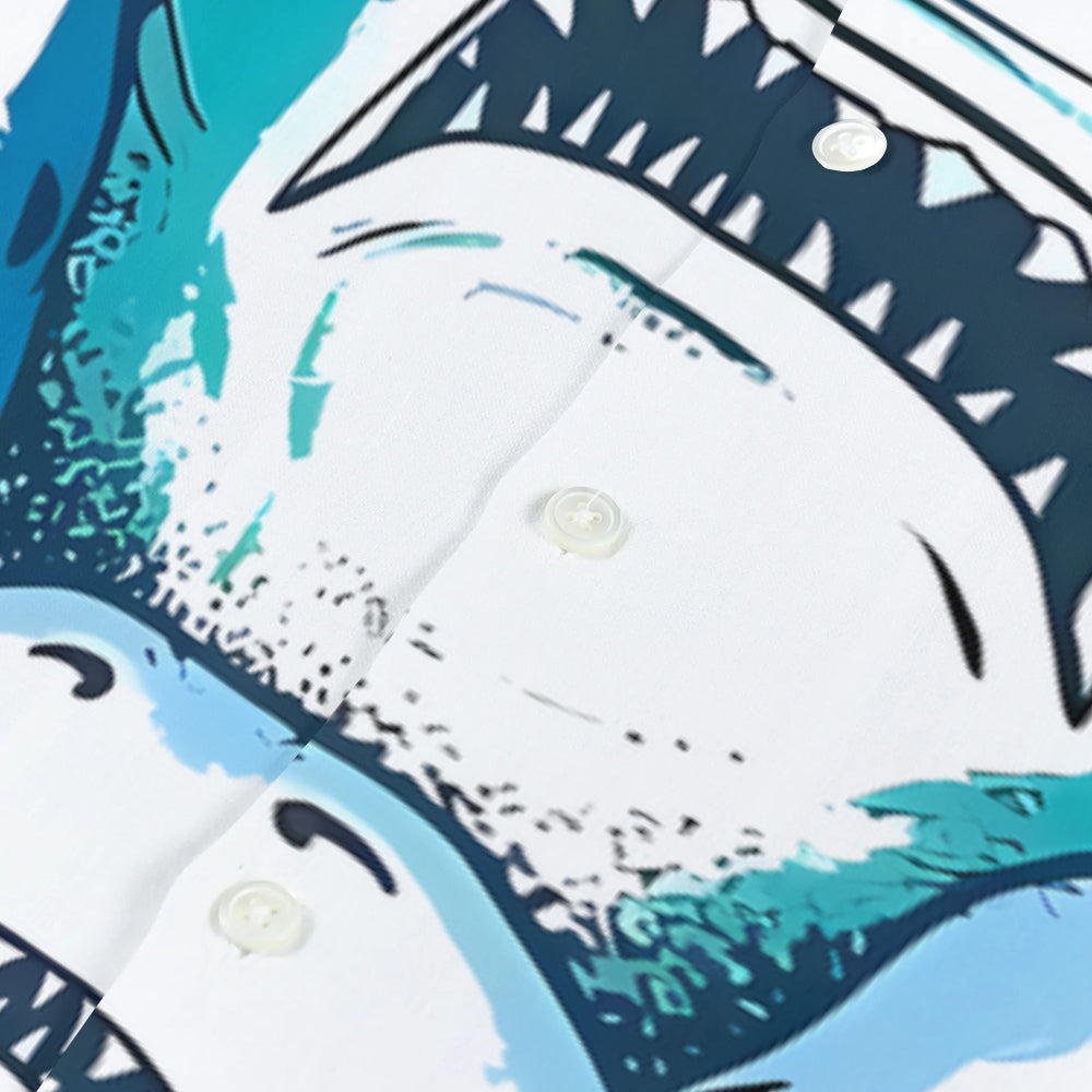 Shark Japanese Style Camp Shirt
