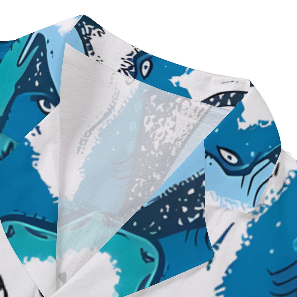 Shark Japanese Style Camp Shirt