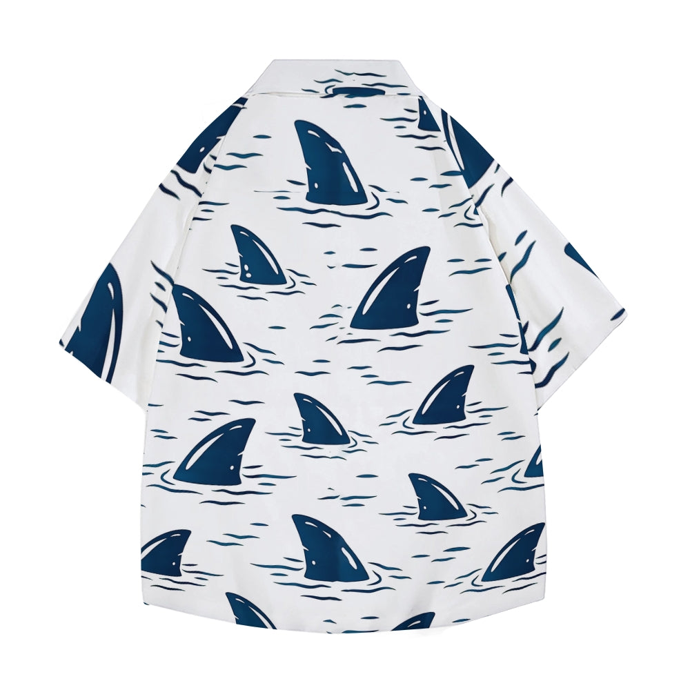 Shark Japanese Style Camp Shirt