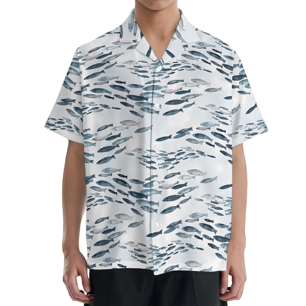 Fish Japanese Style Camp Shirt
