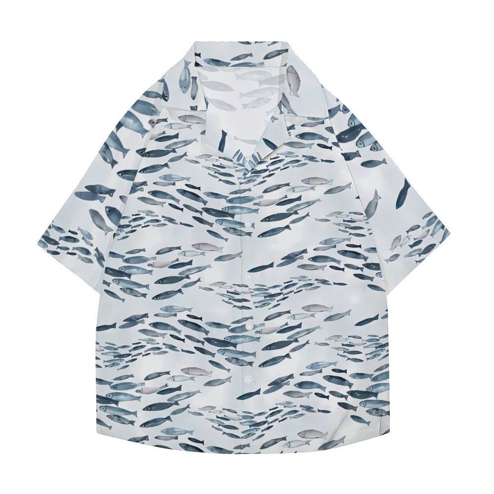 Fish Japanese Style Camp Shirt