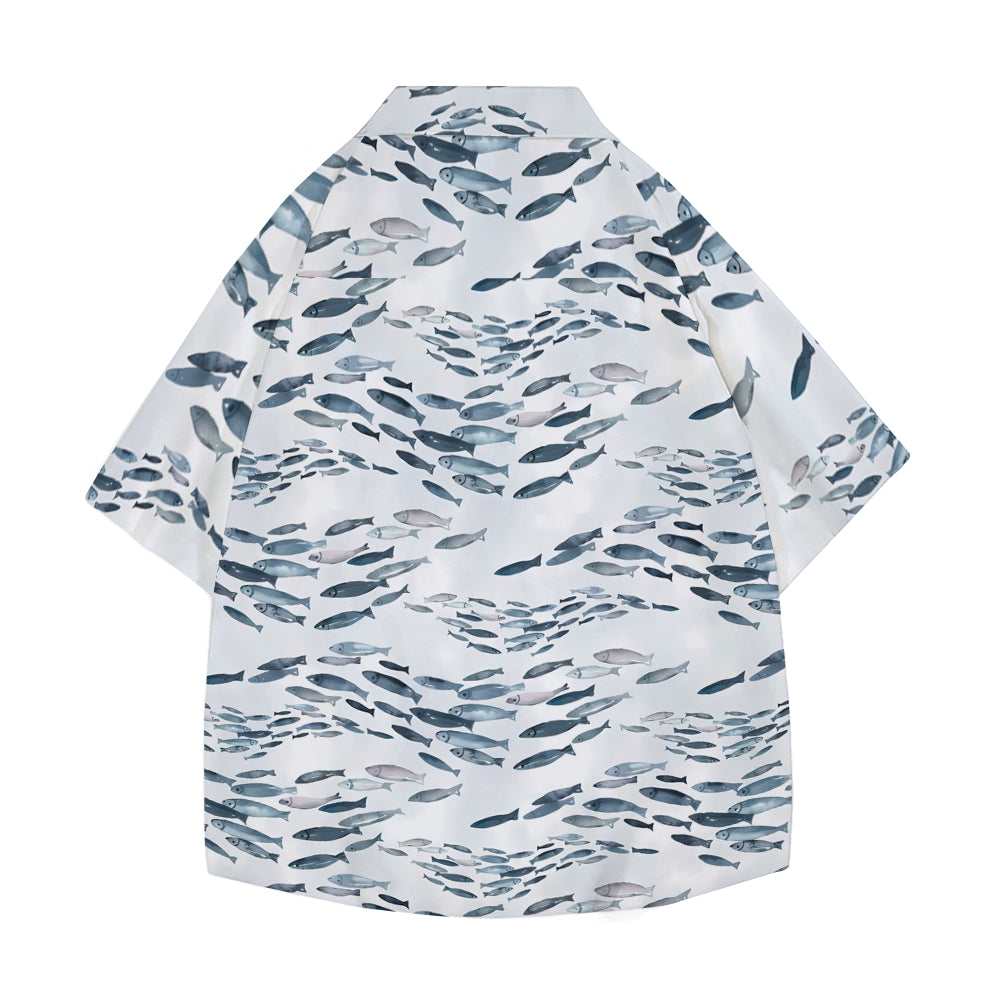 Fish Japanese Style Camp Shirt