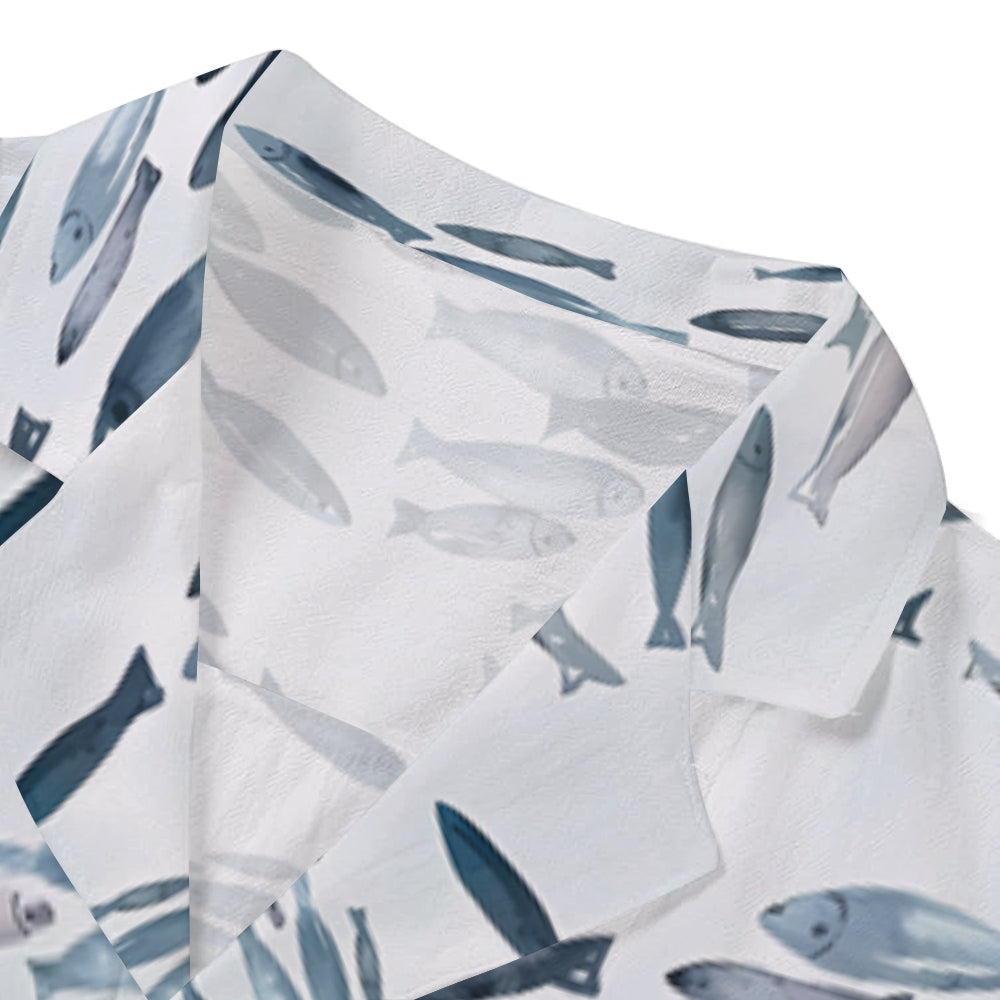 Fish Japanese Style Camp Shirt