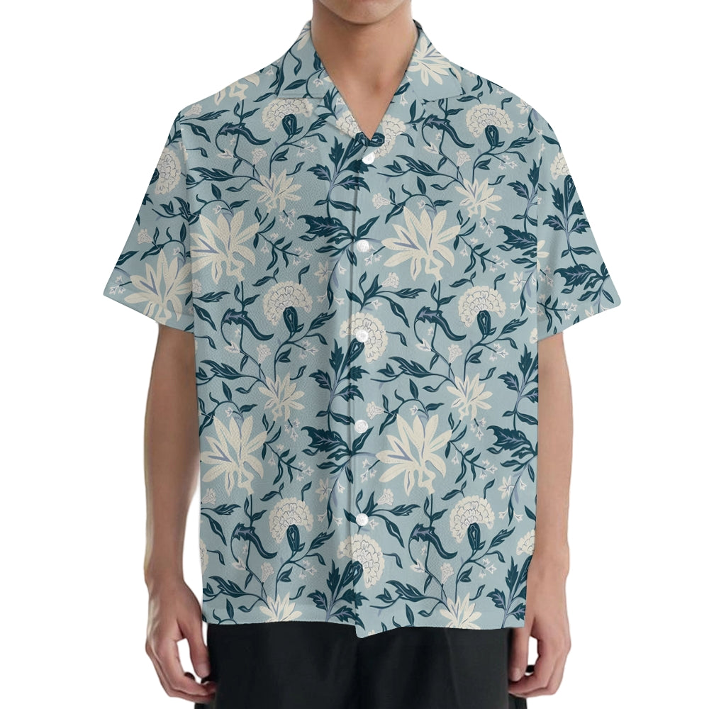 Flower Japanese Style Camp Shirt