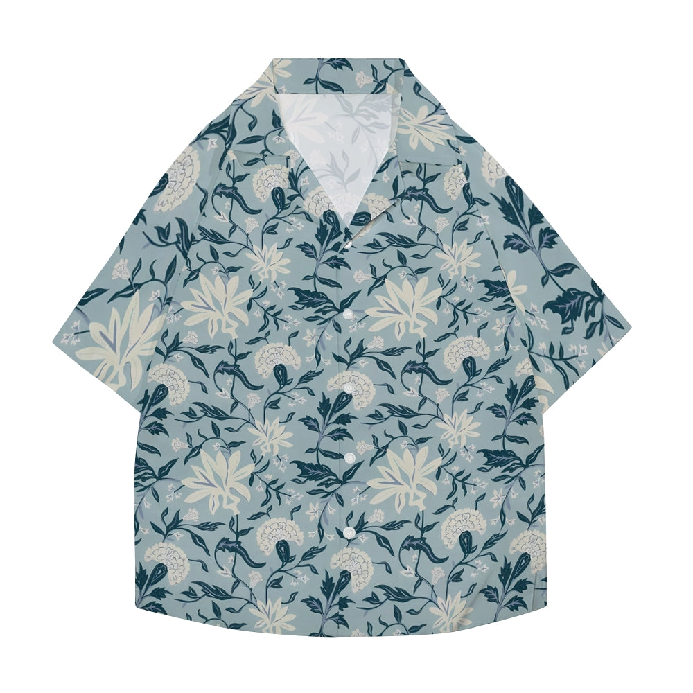 Flower Japanese Style Camp Shirt