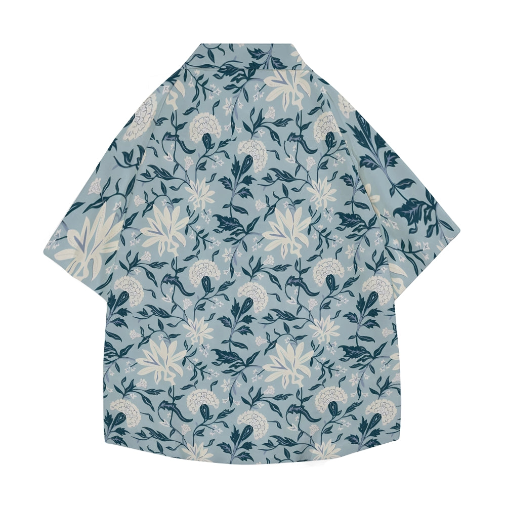 Flower Japanese Style Camp Shirt