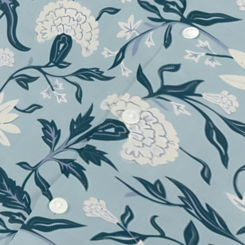 Flower Japanese Style Camp Shirt