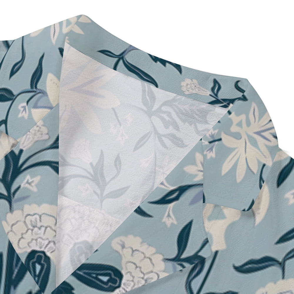 Flower Japanese Style Camp Shirt