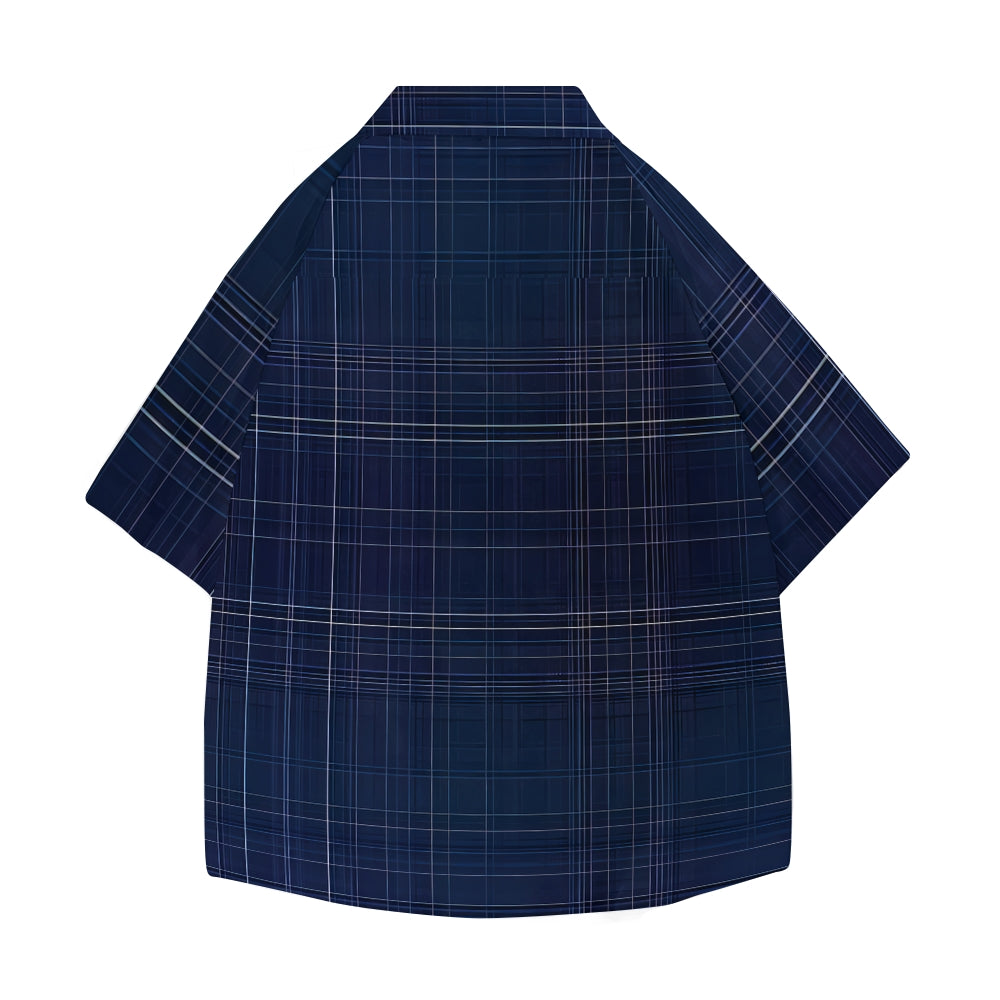 Plaid Japanese Style Camp Shirt